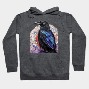 Crow Raven Corvid Birders Backyard Bird Watchers Hoodie